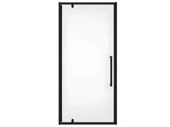 Draaibare Douchedeur Van Matzwart Metaal - Industriele Stijl - 90 X 195 Cm - Tamri-Shower & Design Hot