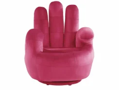 Draaibare Fauteuil Hand Catchy Van Fluweel - Fuchsia-Vente-unique Clearance
