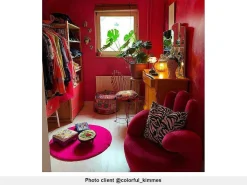 Draaibare Fauteuil Hand Catchy Van Fluweel - Fuchsia-Vente-unique Clearance