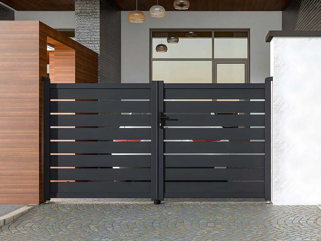 Draaihek Van Aluminium - Antraciet - L305Xh183 Cm - Primo-EXPERTLAND Sale