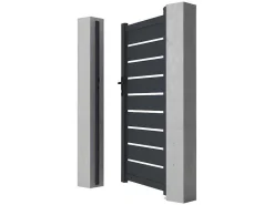 Draaihekje Van Aluminium - Antraciet - L100Xh176 Cm - Primo-EXPERTLAND New