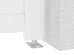 Draaipoort Van Aluminium B355 X H181 Cm Wit - Nazario-EXPERTLAND