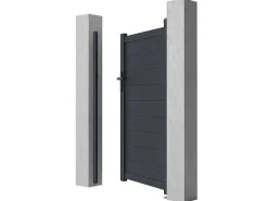 Draaipoort Van Aluminium Antraciet - L103 X 166 Cm - Nazario-EXPERTLAND Clearance