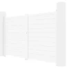 Draaipoort Van Aluminium L305 X H181 Cm Wit - Nazario-EXPERTLAND Hot