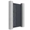 Draaipoort Van Aluminium Met Motieven - Halfopengewerkt - L. 103 X H. 181 Cm - Antraciet - Gregor-EXPERTLAND Best