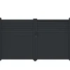 Draaipoort Van Aluminium - L. 305 X H. 181 Cm - Antraciet - Viazo-EXPERTLAND Sale