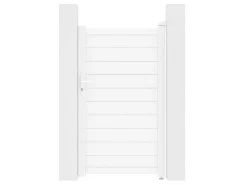 Draaipoort Van Aluminium L103 X H181 Cm Wit - Nazario-EXPERTLAND Sale