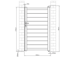 Draaipoort Van Aluminium L103 X H181 Cm Wit - Nazario-EXPERTLAND Sale