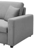 Driezits Bedbank Van Stof Inizor - Lichtgrijs-Vente-unique Sale