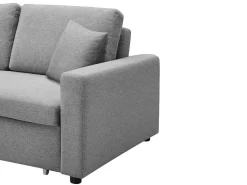 Driezits Bedbank Van Stof Inizor - Lichtgrijs-Vente-unique Sale
