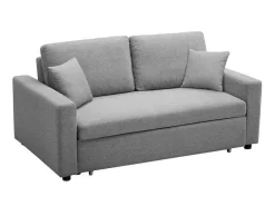 Driezits Bedbank Van Stof Inizor - Lichtgrijs-Vente-unique Sale