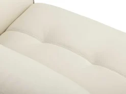 Driezits- En Tweezitsbank Van Leer Thibault - Ivoor-Vente-unique Hot