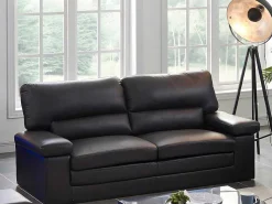 Driezits- En Tweezitsbank Van Buffelleer Mimas - Zwart-Vente-unique Best