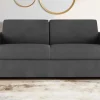 Driezits Express Bedbank Van Stof Calife - Grijs - Slaap Afmeting 140 Cm - Matras 22 Cm-Vente-unique Hot
