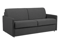 Driezits Express Bedbank Van Stof Calife - Grijs - Slaap Afmeting 140 Cm - Matras 22 Cm-Vente-unique Hot
