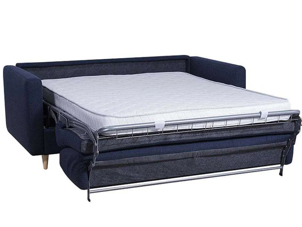 Driezits Express Bedbank Van Stof Ganoa - Antraciet-Vente-unique Sale