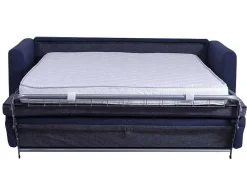Driezits Express Bedbank Van Stof Ganoa - Blauw-Vente-unique New