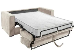 Driezits Express Slaapbank Van Ribfluweel - Beige - Loreto-Vente-unique Online