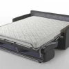 Driezits Express-Bedbank Van Stof Calife - Grijs-Vente-unique New