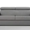 Driezits Express-Bedbank Van Stof Vizir - Grijs - Slaapafmeting 140 Cm-Vente-unique New