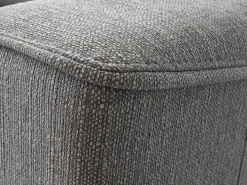 Driezits Express-Bedbank Van Stof Vizir - Grijs - Slaapafmeting 140 Cm-Vente-unique New