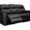 Driezits Relaxbank Evasion Van Leer - Zwart-Vente-unique Best