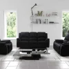 Driezits Relaxbank Microvezel Hernani - Zwart-Vente-unique Online