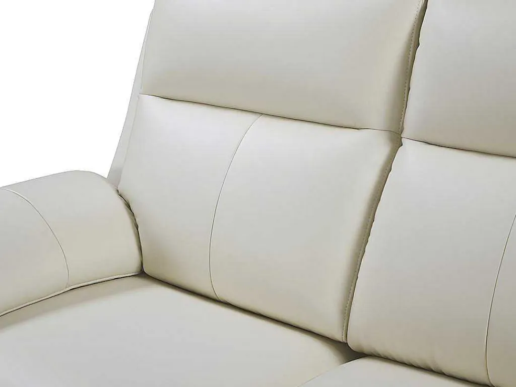 Driezits Relaxbank Van Buffelleer Pakita - Ivoor-Vente-unique Clearance