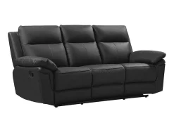 Driezits Relaxbank Van Buffelleer Pakita - Zwart-Vente-unique Hot