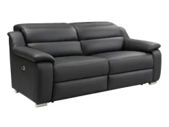 Driezits Relaxbank Van Leer Arena Ii - Zwart - Elektrisch-Vente-unique New