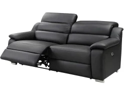 Driezits Relaxbank Van Leer Arena Ii - Zwart - Elektrisch-Vente-unique New