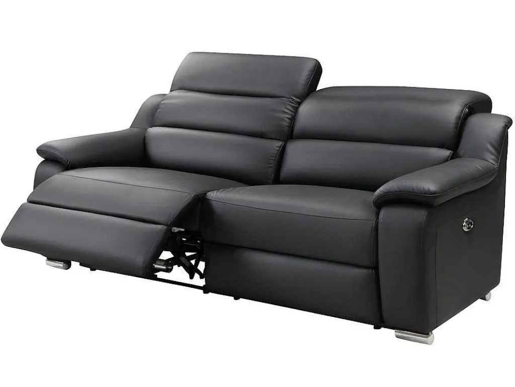 Driezits Relaxbank Van Leer Arena Ii - Zwart - Elektrisch-Vente-unique New