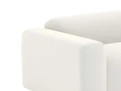 Driezitsbank En Fauteuil Van Witte Bouclestof Pogni Van Maison Cephy-Maison Céphy Best
