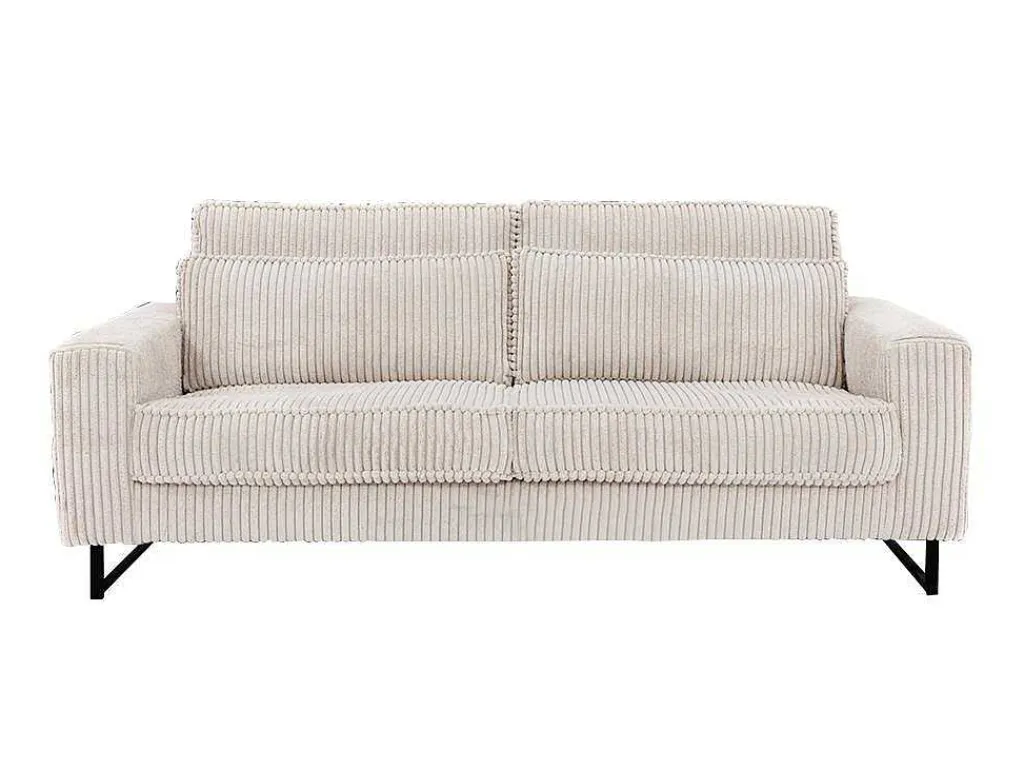 Driezitsbank Van Beige Ribfluweel Tessio Van Maison Cephy-Maison Céphy Hot