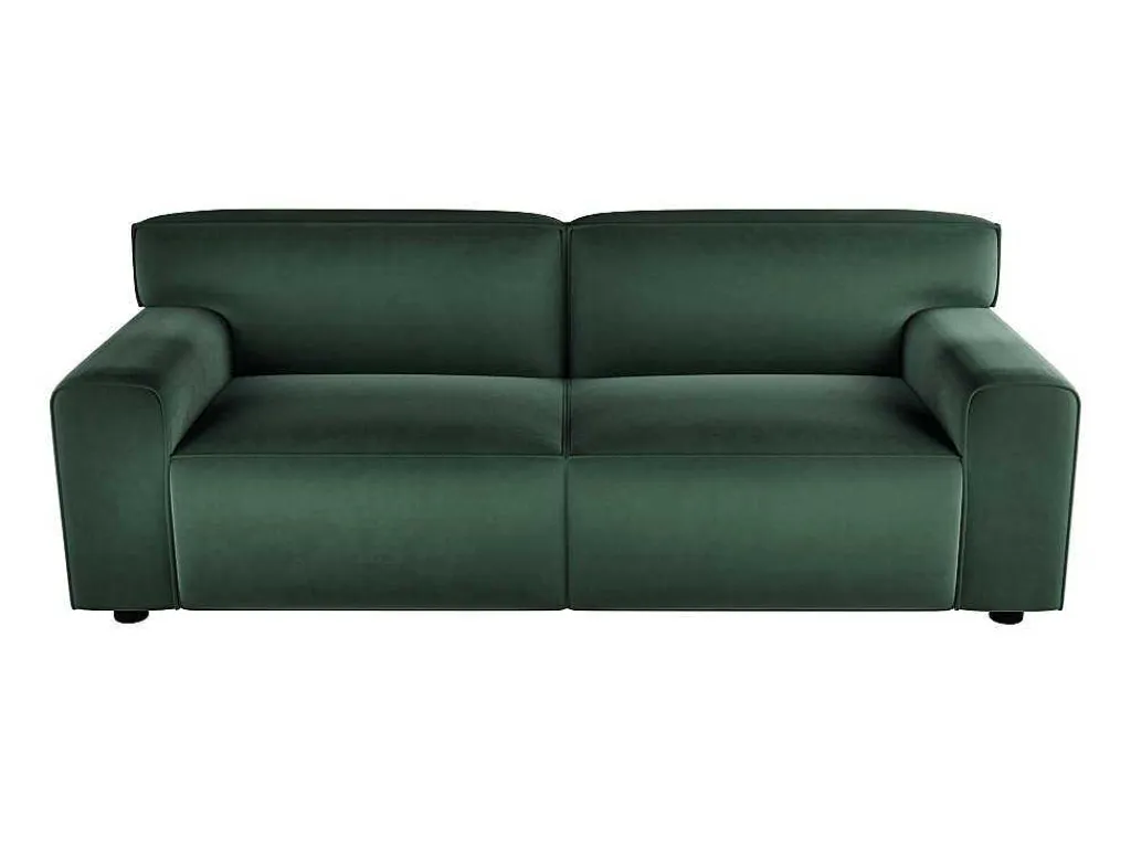 Driezitsbank Van Groen Velours Otrano-Vente-unique Discount