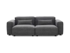 Driezitsbank Van Stof - Grijs - Magali-Vente-unique Sale