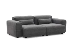 Driezitsbank Van Stof - Grijs - Magali-Vente-unique Sale