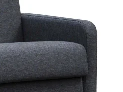 Driezits-Expressbedbank Van Stof Tomaka - Antraciet-Vente-unique Outlet