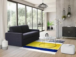 Driezits-Expressbedbank Van Stof Tomaka - Antraciet-Vente-unique Outlet
