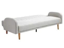 Driezitsslaapbank Van Cremekleurige Stof Venafra-Vente-unique Clearance
