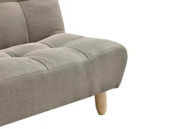 Driezitsslaapbank Van Taupegrijze Stof Esteban-Vente-unique Online