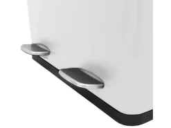 Dubbele Pedaalemmer 60 L - Wit-Monstershop Hot