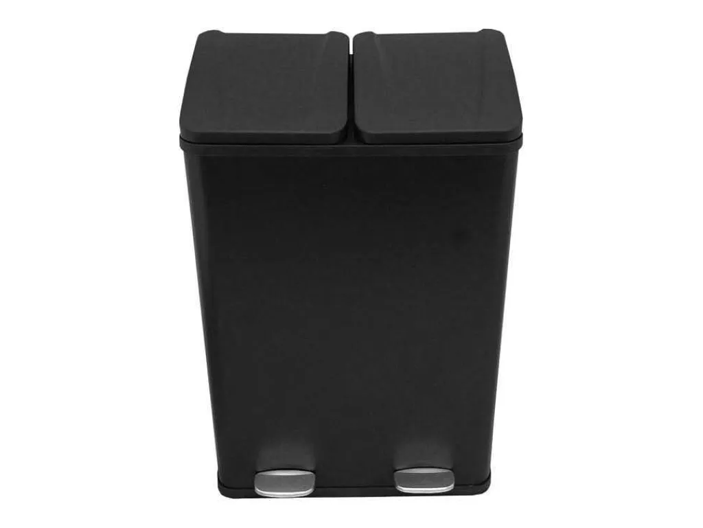 Dubbele Pedaalemmer 60 L - Zwart-Monstershop