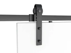 Dubbele Schuifdeur - 2 X H205 X L83 Cm - Mdf + Wit Pvc - Varin-Vente-unique Clearance