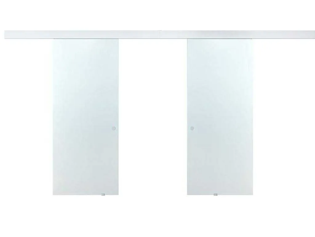 Dubbele Schuifdeur In Opbouw - H205 X L166 Cm - Gehard Glas - Alina-Vente-unique Online
