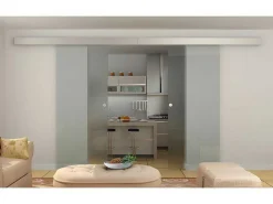 Dubbele Schuifdeur In Opbouw - H205 X L166 Cm - Gehard Glas - Alina-Vente-unique Online