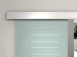 Dubbelwandige Schuifdeur - H205 X L166Cm - Gehard Glas - Astana-Vente-unique Discount