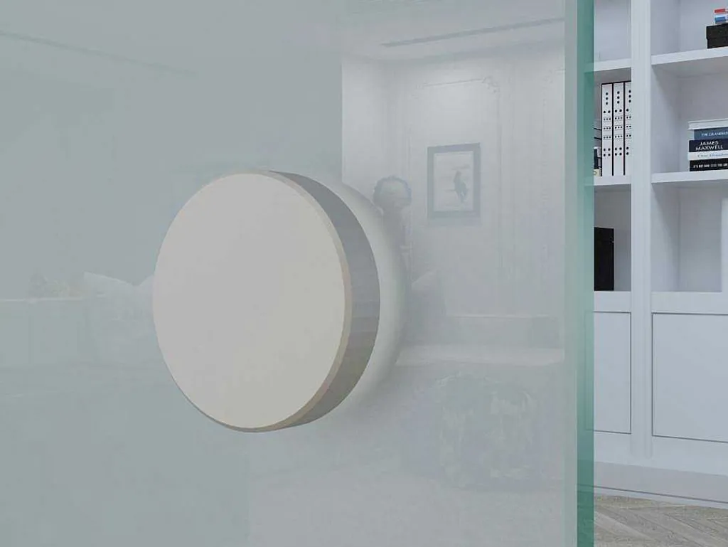Dubbelwandige Schuifdeur - H205 X L166Cm - Gehard Glas - Astana-Vente-unique Discount