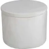 Dunken Poef, Hocker Met Opbergruimte O51Cm Velours Beige.-Venture Home Clearance