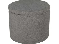 Dunken Poef, Hocker Met Opbergruimte O51Cm Teddystof Bruin.-Venture Home Hot